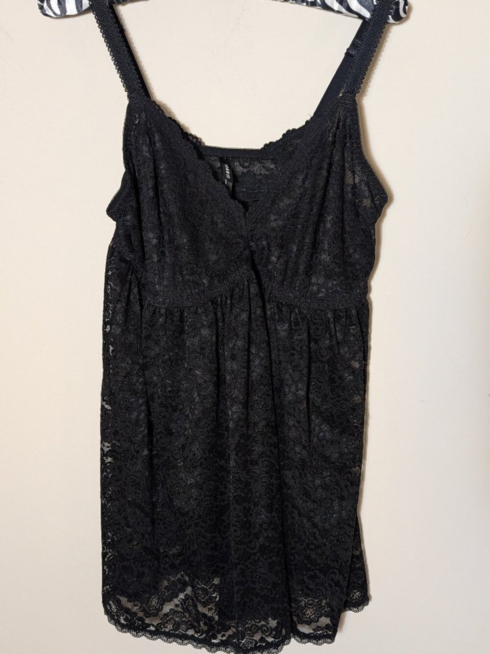 Torrid Black Lace Babydoll Cami Top Size 1